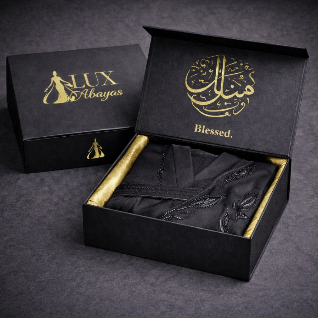 Lux Noire – Obsidian Leaf Abaya