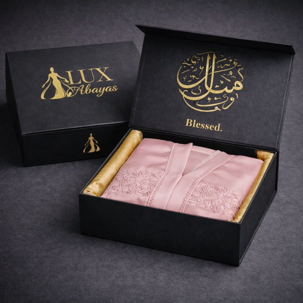 Lux Noire – Rose Veil Abaya