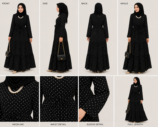 Polka Dot Maxi Dress