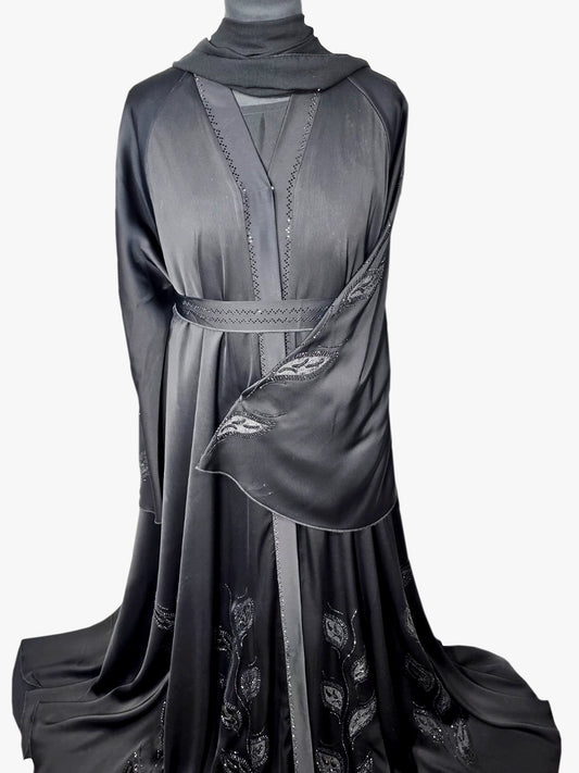 Lux Noire – Obsidian Leaf Abaya