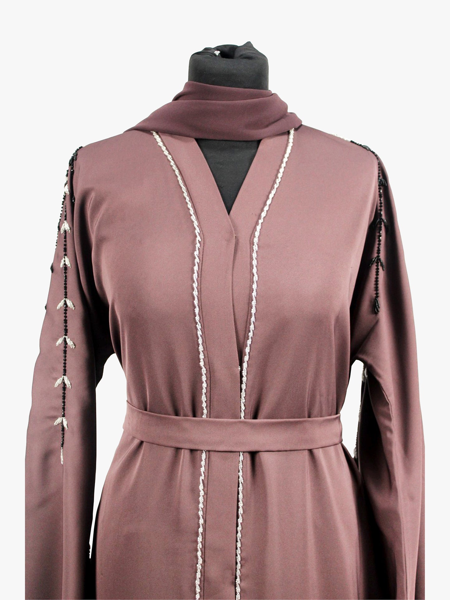 Lux Noire – Blush Cascade Abaya