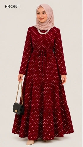 Polka Dot Maxi Dress