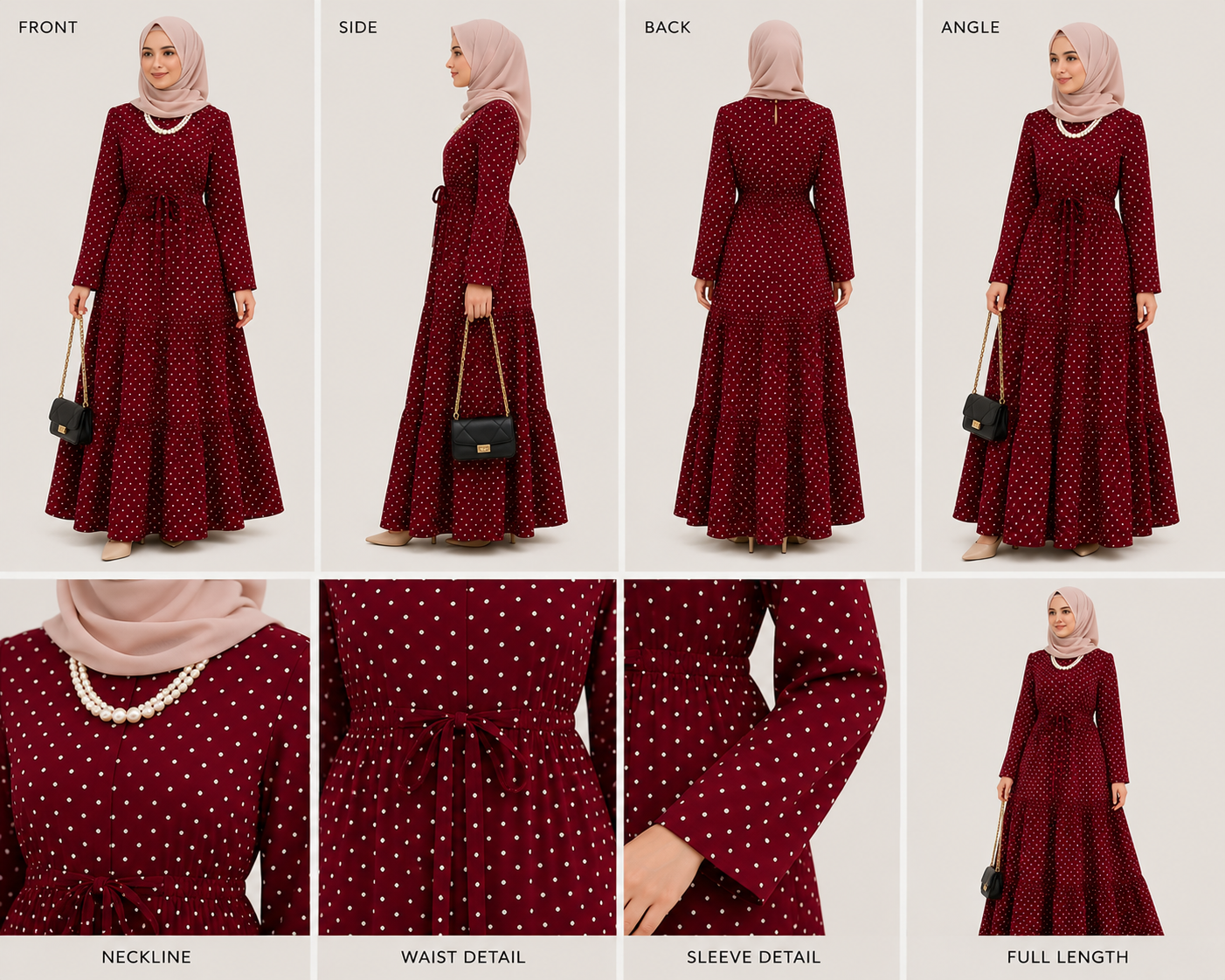 Polka Dot Maxi Dress
