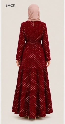 Polka Dot Maxi Dress