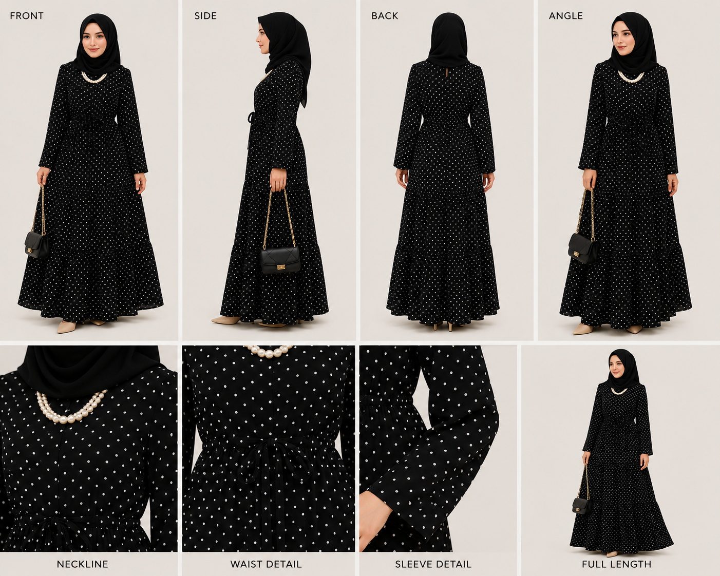 Polka Dot Maxi Dress