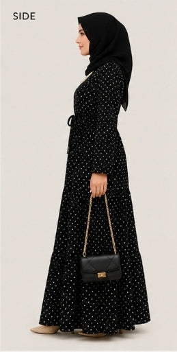 Polka Dot Maxi Dress