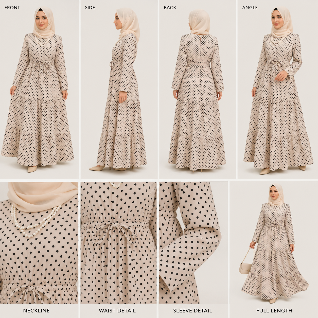 Polka Dot Maxi Dress