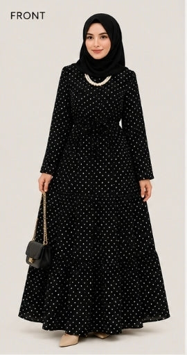 Polka Dot Maxi Dress