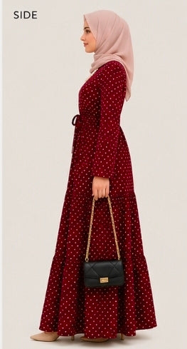 Polka Dot Maxi Dress